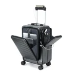 20 Inch Multifunctional Front opening Luggage Laptop Travel Suitcase Boarding Box