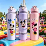 Super Cute Cartoon Pattern Water Bottle - Premium Texture, Reusable