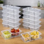 12/24pcs Snack Containers with Lids Thick 8 Oz Small Plastic Snack Boxes