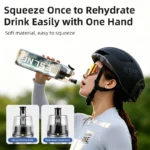 ESLNF 610ML Insulated Water Bottle Spray Bottle Keep Ice Long Lasting - Image 4