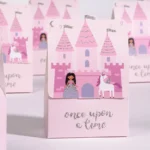 10Pc Cartoon Pink Castle Princess Chocolates Candy Boxes Unicorn Gift Packing - Image 2