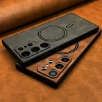 Luxury Leather Magnetic Case For Samsung Galaxy S26 S25 S24 S23 S22 S21 Ultra Plus - Image 5