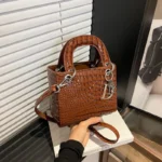 Leisure Business Diaper Bag For Ladies Unique Vintage Leather Handbag Large - Image 2