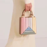 Designer Brand Cross-body Bag New Color Clash Pleated Fashion Shoulder