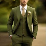 Classic Wedding Solid 3-Piece Smoking Ternos Fino Adjusted Male Formal Business - Image 4
