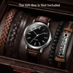 5pc fashionable quartz watch and versatile accessory set for daily