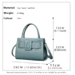 Aidrani 2026 Fashion Genuine Leather Handbag Luxury Crocodile Pattern - Image 5
