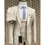 Bespoke Solid Color Men Suits Formal Business Wedding 3 Piece Jacket Pant Vest One me
