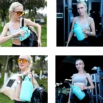 2L/64oz Silicone Water Bottles Collapsible Travel Water Bottle Roll - Image 4
