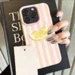 Fresh Lemon Striped Phone Case For iPhone 17 16 15 14 13 12 11 Pro Max For iPhone - Image 3