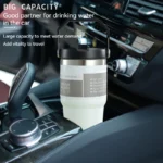 600ML/890ML Stainless Steel Thermos Cup with Straw Car Coffee Mug Sports - Image 6