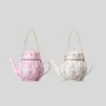 Pearl Chain Teapot Crossbody Bag for Women Shoulder Bags Purse and Handbags Luxury - Image 3