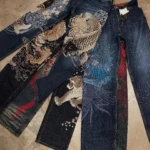 Harajuku Japanese Jeans Mens New Dragon High Quality Jeans Gothic Vintage Hip