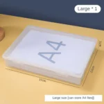 Organized Plastic Document Organizer Square Shape Clear A4 Organizing