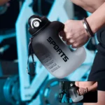 GIANXI Sport Water Bottle Portable Fitness Plastic Cup With Straw Large - Image 4