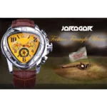 JARAGAR 951 Top Class Men's Mechanical Watches Design Leather Strap - Image 2