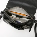 Luxury Solid Color Genuine Leather Ladies Messenger Bag 100% Soft Cowhide Shoulder dbags - Image 3