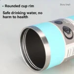 600ML/890ML Stainless Steel Thermos Cup with Straw Car Coffee Mug Sports - Image 3