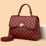 New Women's Soft Leather Shoulder Bags Multi-Layer Pockets Messenger - Image 5
