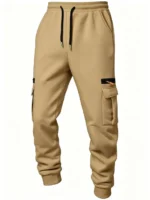 2026 Men's Joggers Pants Loose Drawstring Long Pants Men Zipper Multi-pocket - Image 6