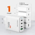 CABLETIME 4 IN 1 120W GaN Charger 120W Max Fast Charge 3 USB C With1 - Image 3