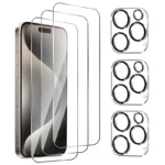 Screen Protectors For iPhone 11 12 13 14 15 Pro Max Camera Lens Protector