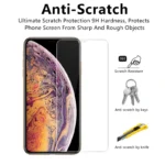 9H HD Tempered Glass For iphone X XS Max XR 6 6s 7 8 plus 5s 10 Screen Protector - Image 2