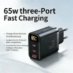 65W PD Fast USB Charge Charger 2 Ports EU US Plug Wall Charger Adapter