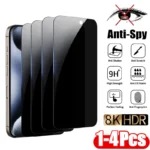 1-4Pcs Privacy Screen Protector for IPhone 16 14 11 12 13 15 Pro Max Mini Plus