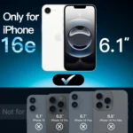 For iPhone 16e Tempered Glass Protective Film, Scratch Resistant - Image 2