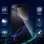 3+1 Screen Protector For iPhone 18 17 16e 16 15 14 13 Pro Max Tempered Glass Film - Image 3