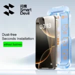 SmartDevil 1/2PCS Dust-free Temperd Glass Film for iPhone 16 Pro Max 15 Pro