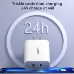 Elough 40W Dual Port USB C Charger Fast Charging QC3.0 PD Type C Phone - Image 3
