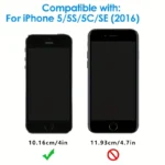 4-Pack Tempered Glass for iPhone SE 2016, iPhone 5S, iPhone 5, iPhone - Image 2