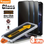 3-1Pcs Dust Free Installation Privacy Screen Protector For iPhone 16 14 13 12 11