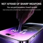 3Pcs Tempered Glass For iPhone 14 13 15 11 16 Pro Max Screen Protector for iPhone - Image 3