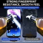2Pcs Oleophobic Coating Screen Protectors for IPhone 14 15 16 Pro Max 16E Dust - Image 5