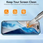 2PCS 99D Full Cover Tempered Glass for iPhone 16 Pro Max Screen Protector Film - Image 2