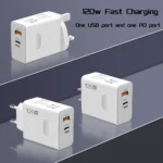120W Fast Charger USB Type C PD Cable Fast Charging Quick Charge 3.0 Adapter - Image 2
