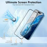 2PCS 99D Full Cover Tempered Glass for iPhone 16 Pro Max Screen Protector Film - Image 4