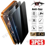 3Pcs Privacy Screen Protector For iPhone 18 Pro Max 17 Air 16 16e 15 14 Pro