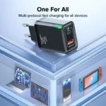 QOOVI GaN 45W USB Charger Fast Charging USB Type C Wall Charger PD - Image 6
