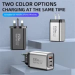 Lenovo 150W 3-Port Fast Charger PD QC3.0 Wall Charger USB-C Adapter - Image 4