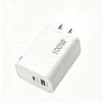 100W GaN USB-C +USBA Charger for MacBook Air ，Samsung Galaxy,Ipad Pro