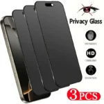 3 Pcs Anti Spy Privacy Tempered Glass Screen Protector for iPhone 11 12 13 14