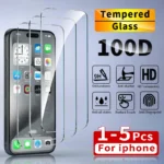 1-5Pcs Tempered Glass For iPhone 12 13 14 15 16 11 Pro Max Screen Protector