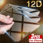 3Pcs Tempered Glass For iPhone 14 13 15 11 16 Pro Max Screen Protector for iPhone