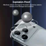 Front&Back&Lens Tempered Glass Screen Protectors for iPhone 18 Pro Max HD Clear - Image 4