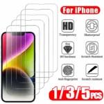 1~5PCS HD Tempered Glass For iPhone 18 16 17 Pro Max 17e 16e 15 14 13 12 Screen