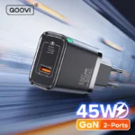 QOOVI GaN 45W USB Charger Fast Charging USB Type C Wall Charger PD